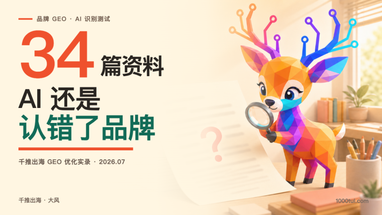 AI 参考 34 篇资料仍然认错品牌，千推出海豆包真实测试