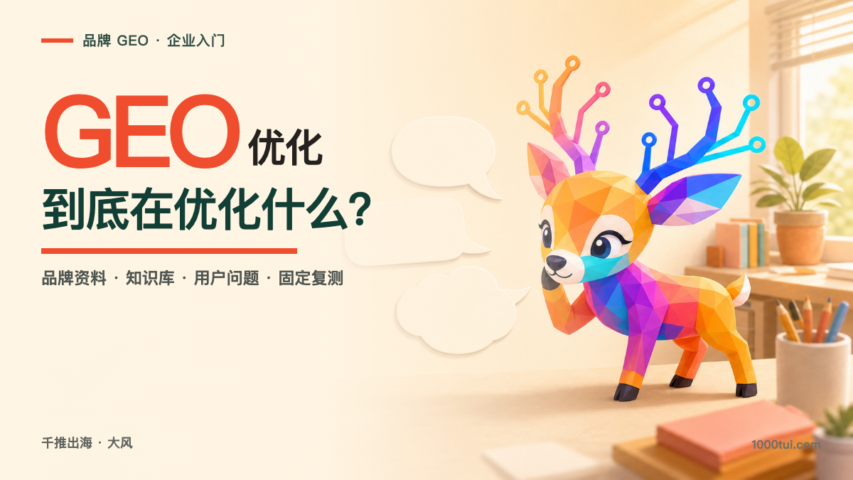 GEO优化是什么？企业从品牌资料到AI搜索可见的完整解释
